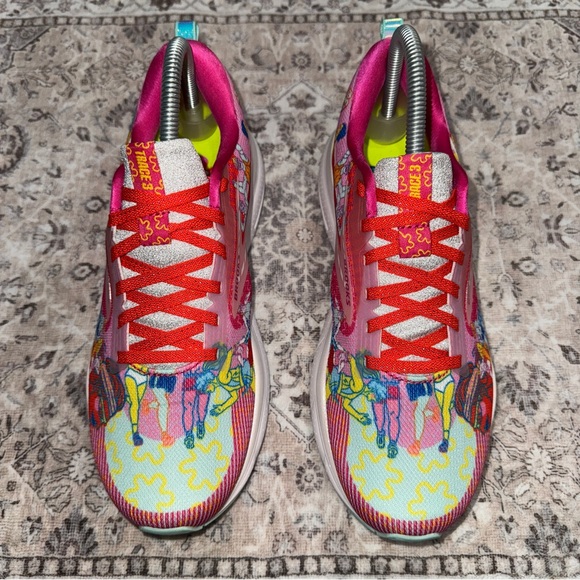 Brooks Trace 3 Adam Dalton Blake ‘Pink/Blue/Yellow’ Women’s Size 8.5 1204011B632 - Picture 4 of 9